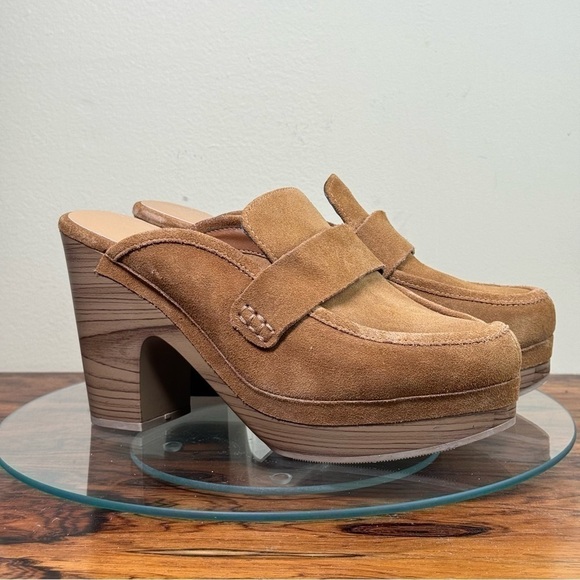 Splendid Vina Suede Platform Clog in Toffee NWOT - Picture 7 of 15